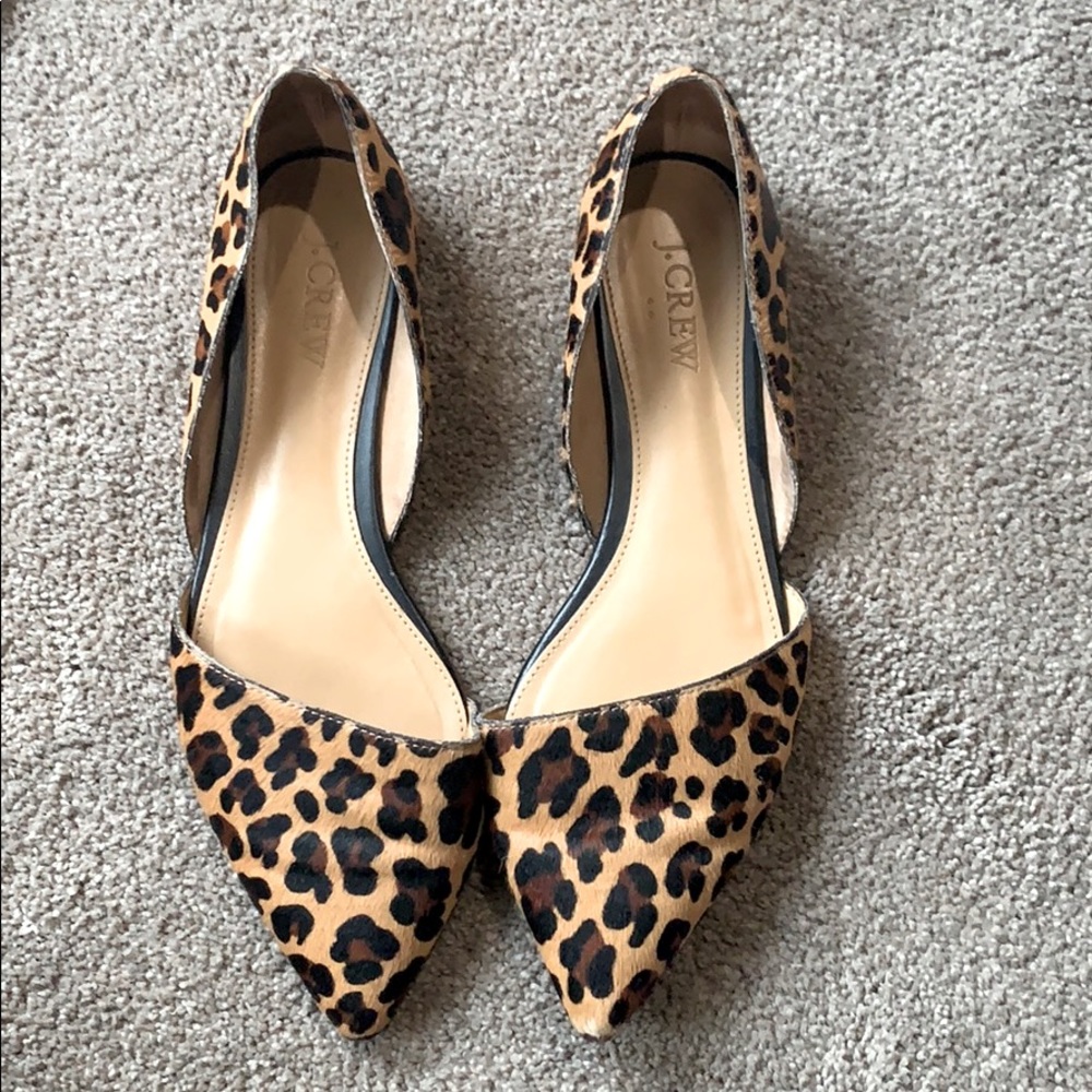 J Crew Leopard flats